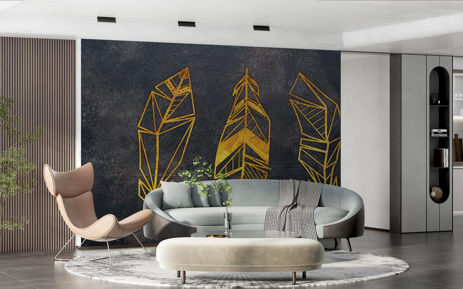 Fototapeta zložitá geometrická štruktúra listov