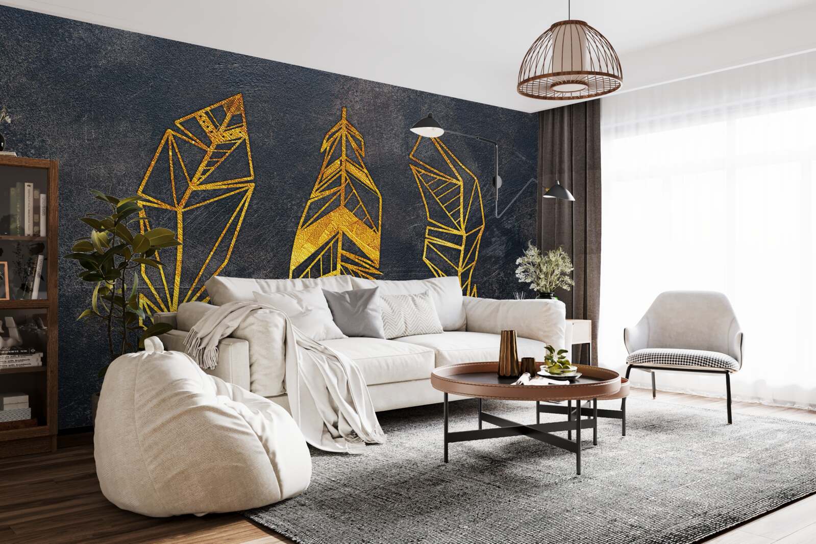 Fototapeta zložitá geometrická štruktúra listov