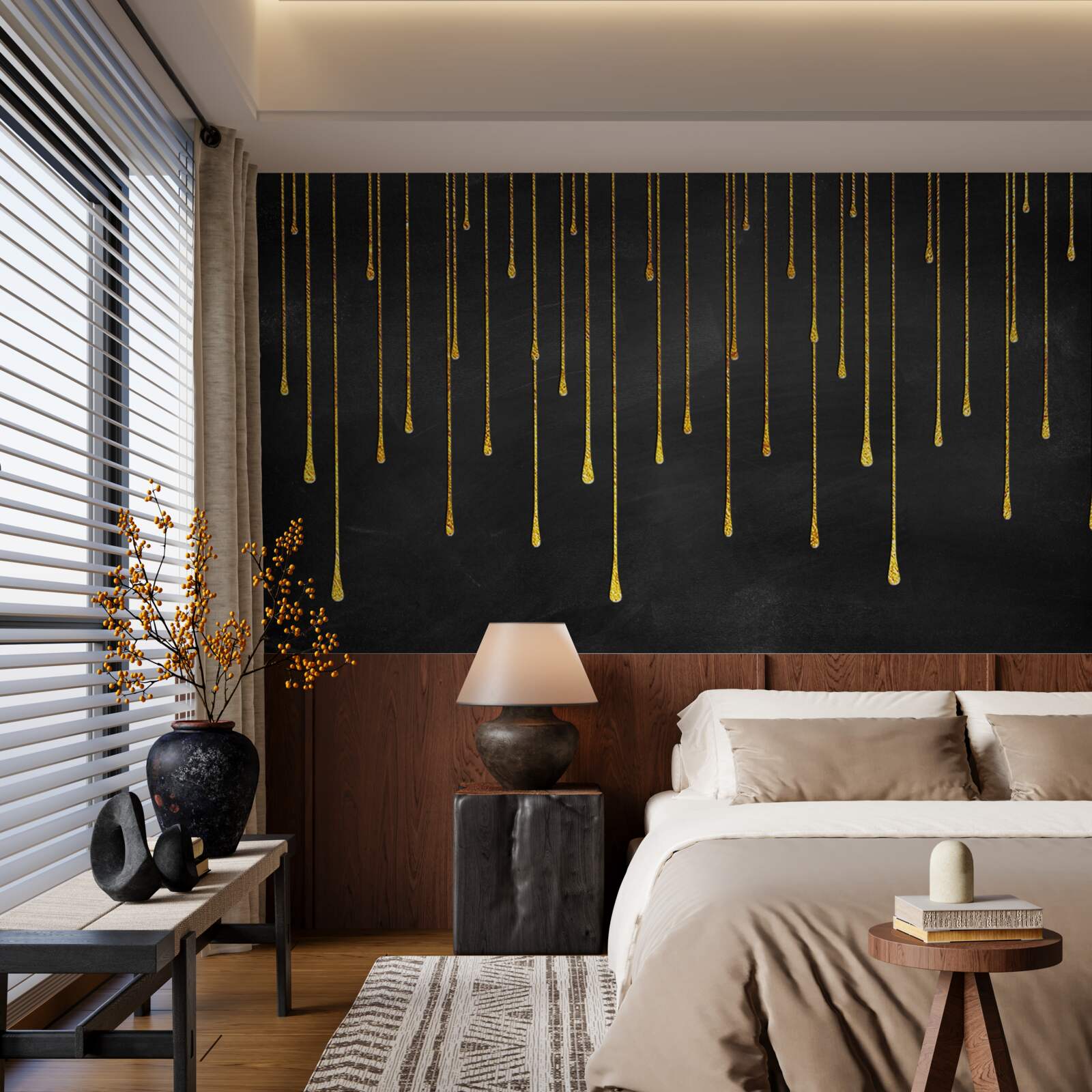 Fototapeta hviezdy zostupujúce v tme noci