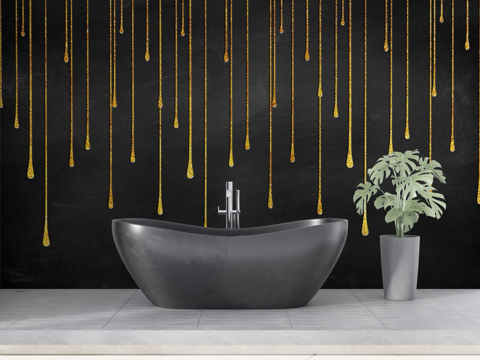 Fototapeta hviezdy zostupujúce v tme noci