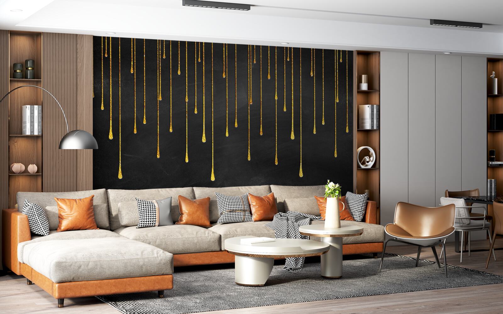 Fototapeta hviezdy zostupujúce v tme noci