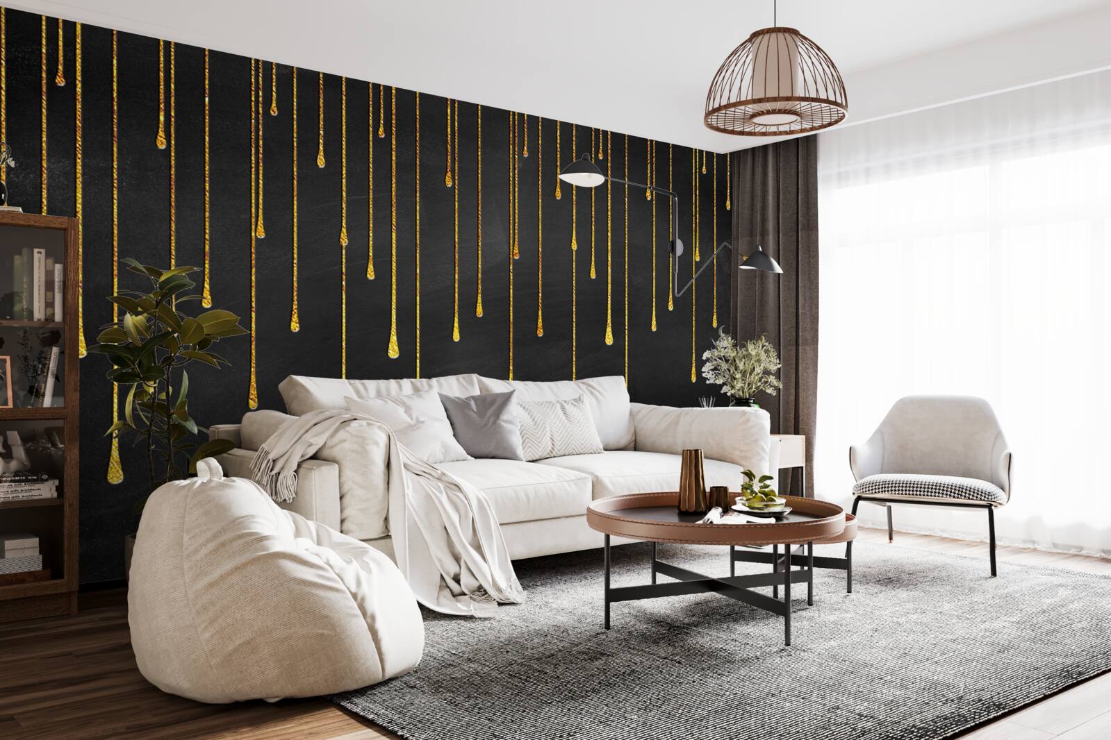 Fototapeta hviezdy zostupujúce v tme noci