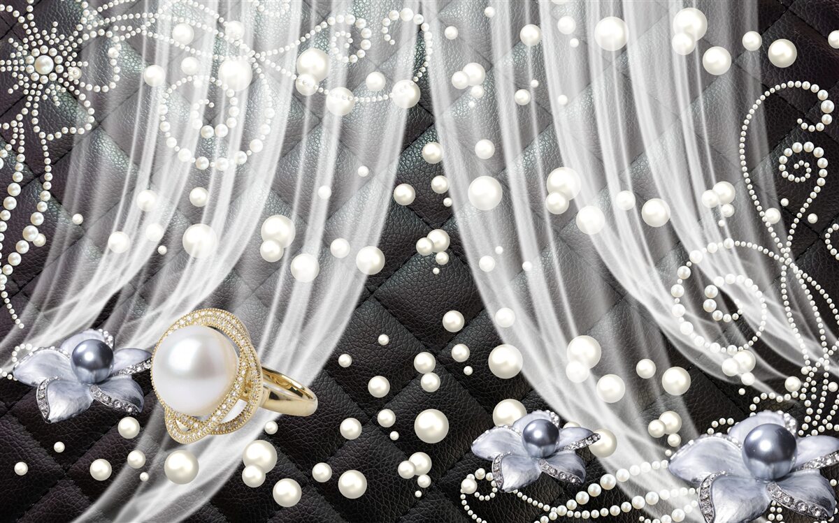 Fototapeta tyl posiaty bielymi diamantmi