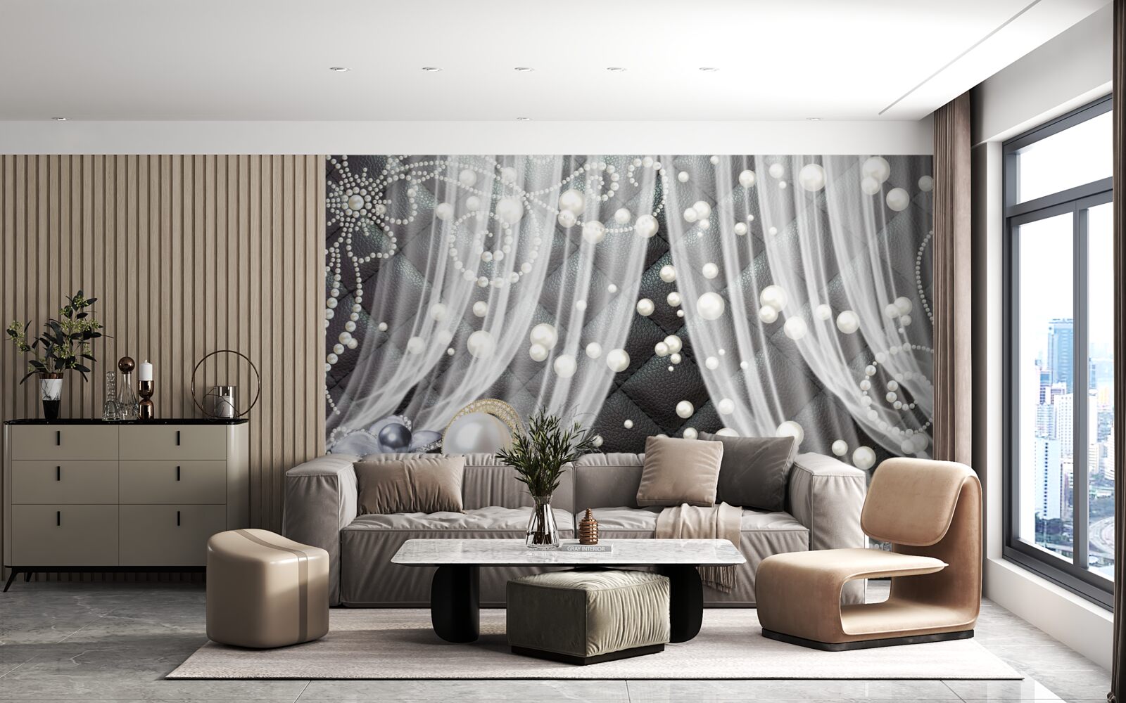 Fototapeta tyl posiaty bielymi diamantmi