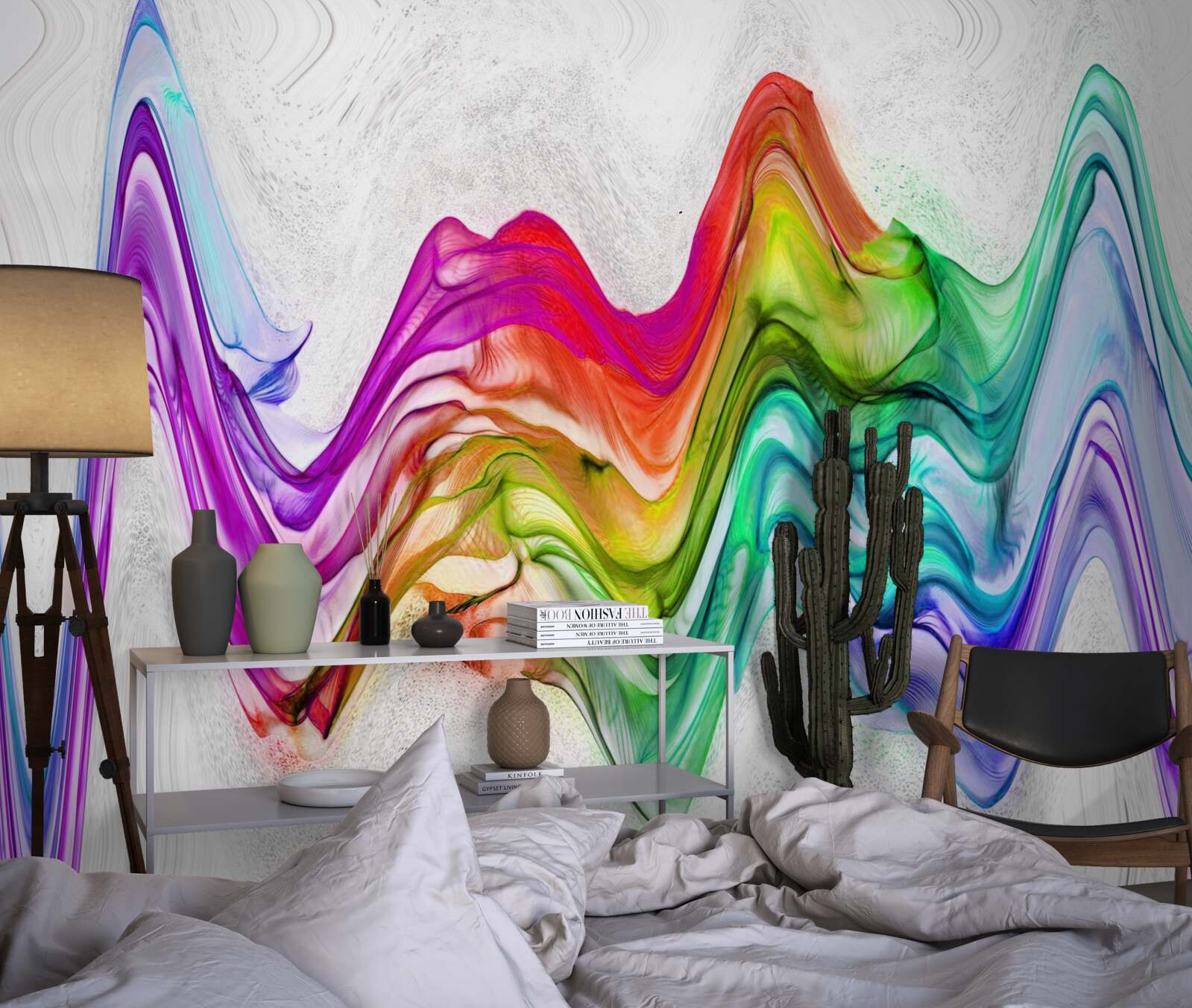 Fototapeta zvuková vlna spojená s jasnými čiarami