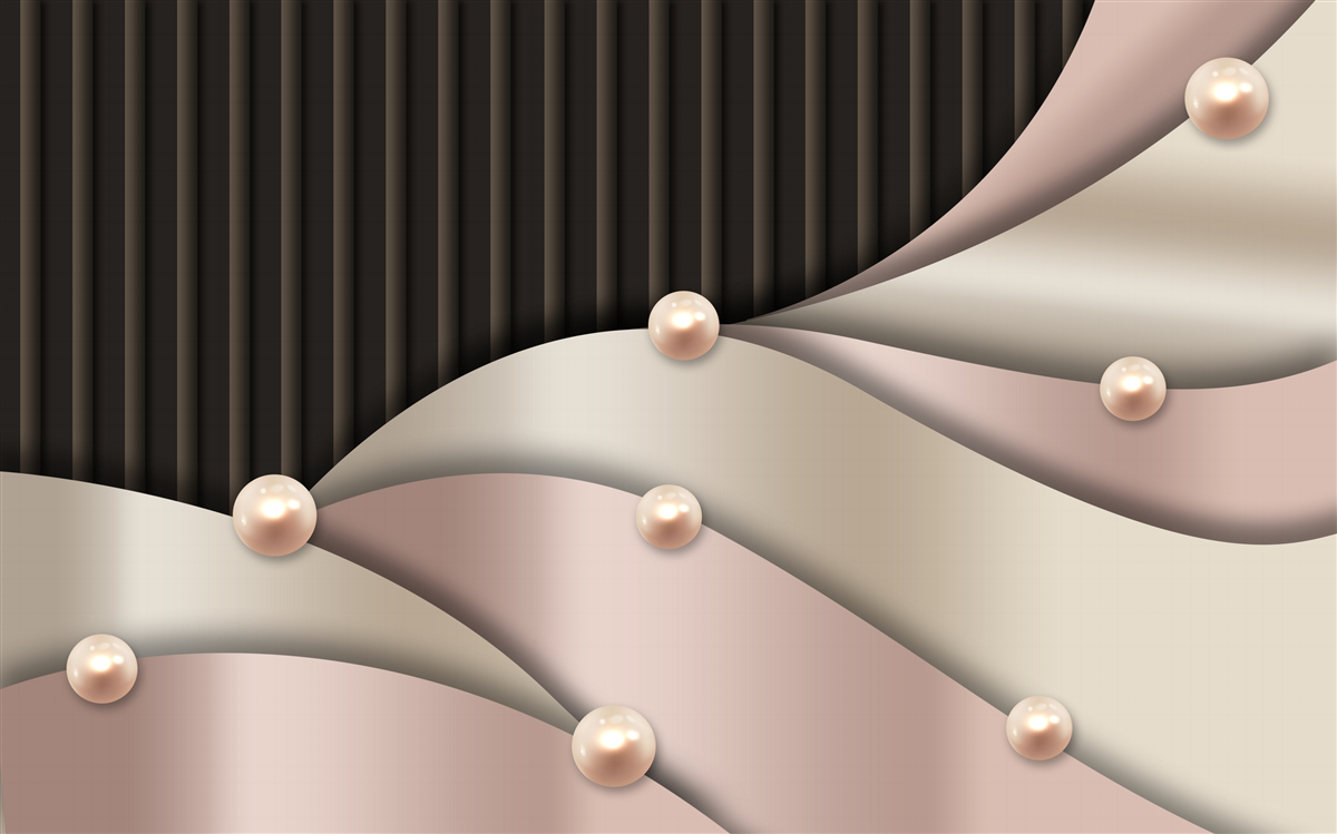 Fototapeta abstraktné zlaté perly na hodvábe