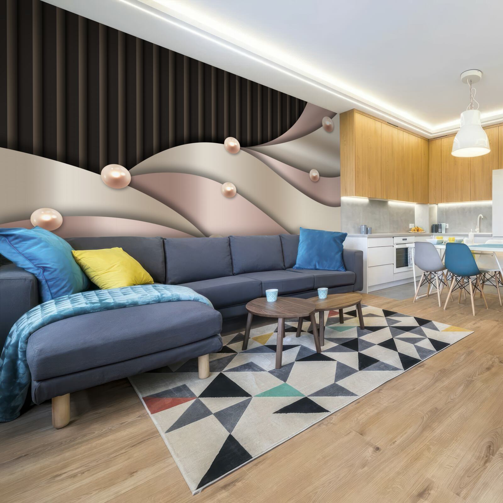 Fototapeta abstraktné zlaté perly na hodvábe