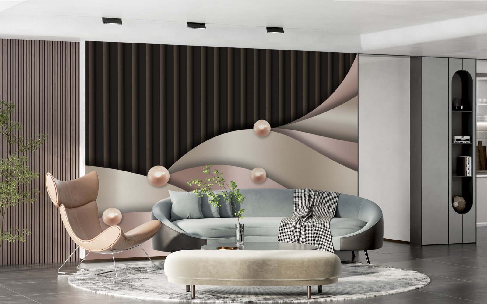 Fototapeta abstraktné zlaté perly na hodvábe