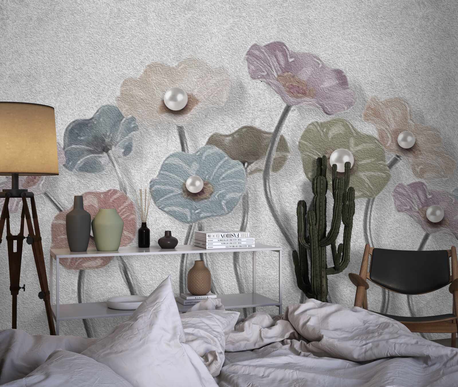 Fototapeta štíhle gerbery zhromaždené v kytici rôznych farieb