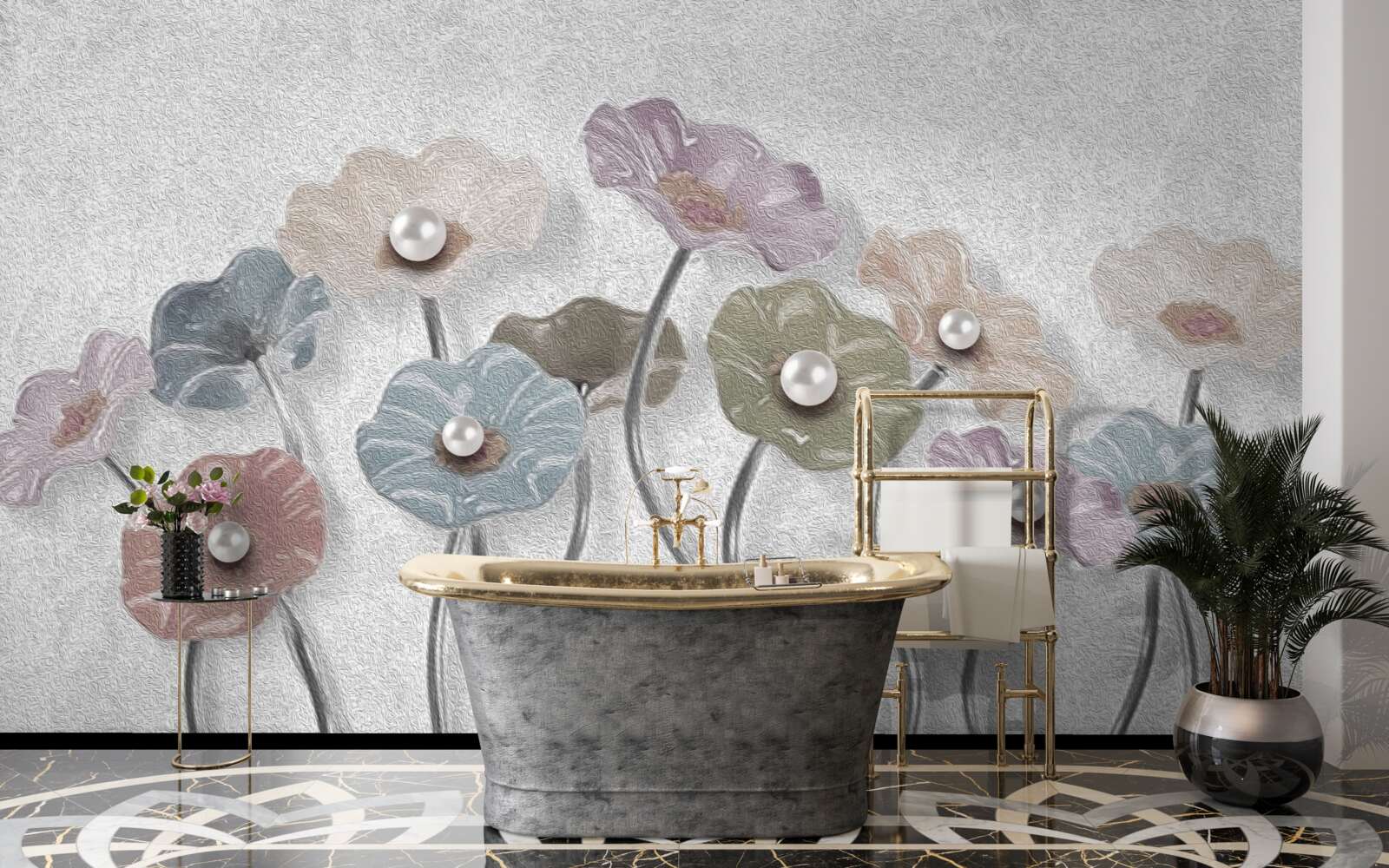 Fototapeta štíhle gerbery zhromaždené v kytici rôznych farieb