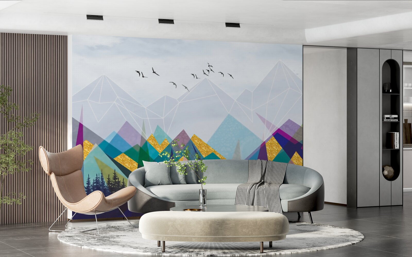 Fototapeta nejednoznačný les v horách