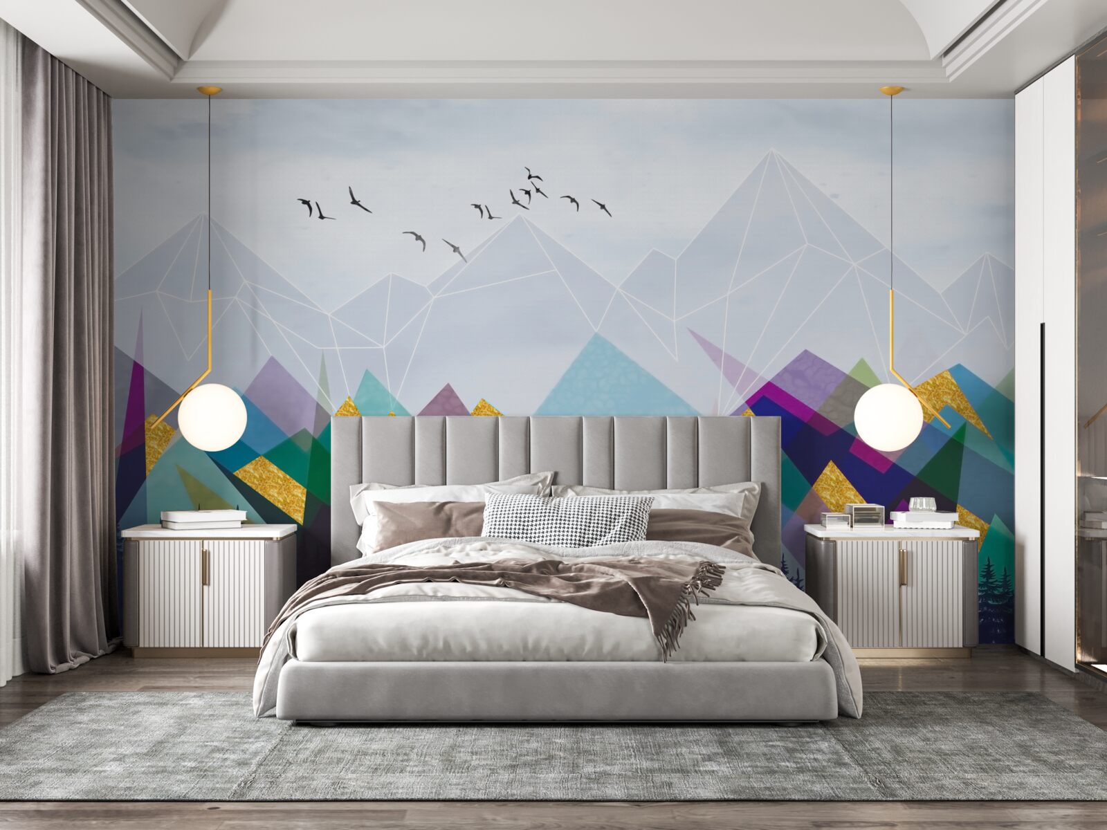 Fototapeta nejednoznačný les v horách