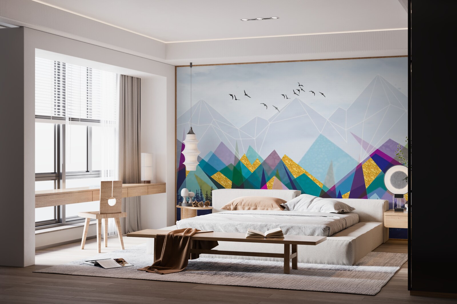 Fototapeta nejednoznačný les v horách