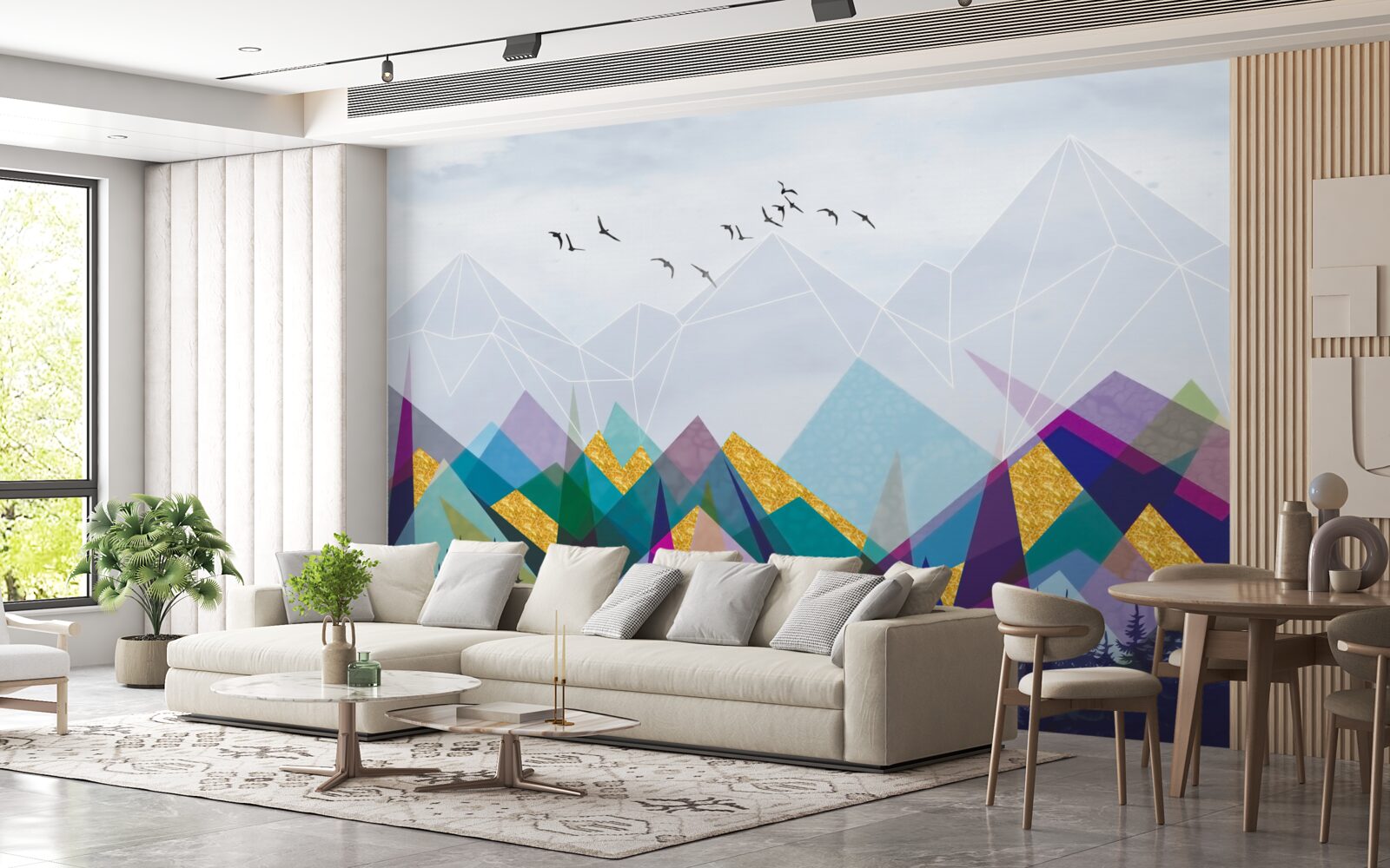 Fototapeta nejednoznačný les v horách