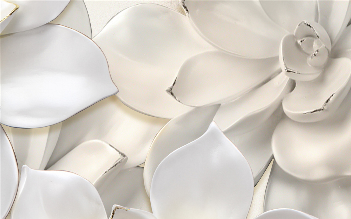 Fototapeta kvety biele ako porcelán