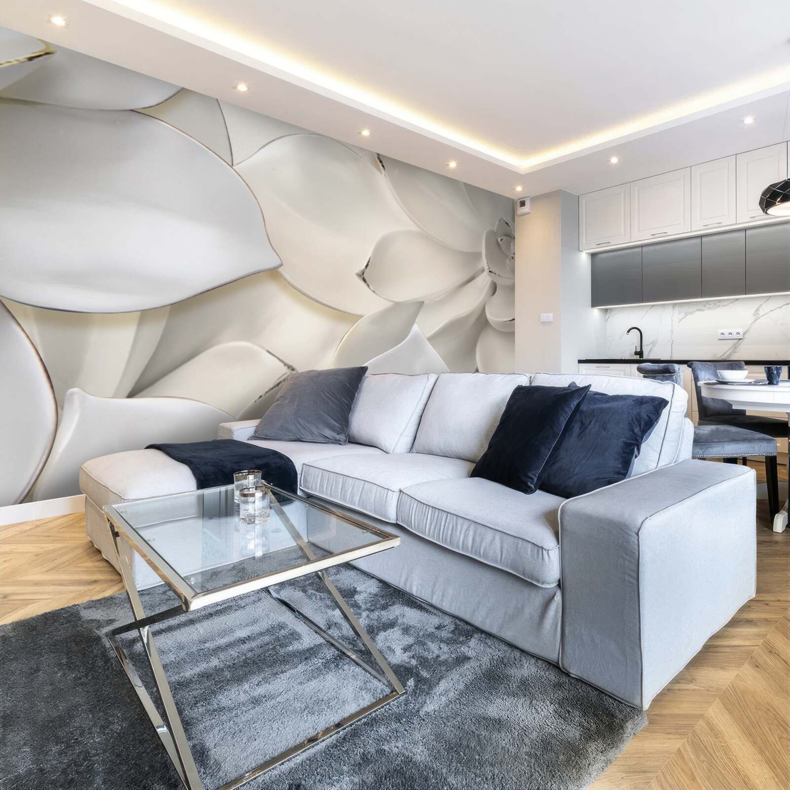 Fototapeta kvety biele ako porcelán