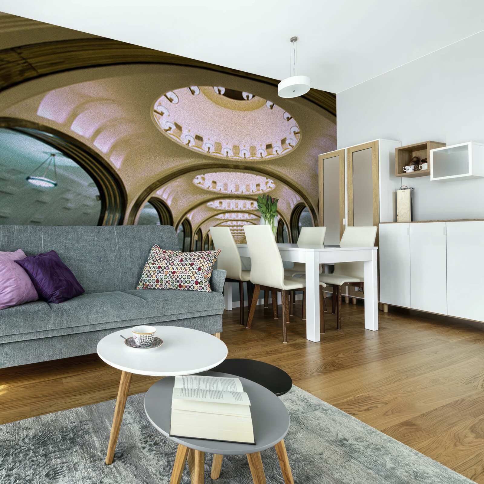 Fototapeta vizuálne znázornenie tunela metra