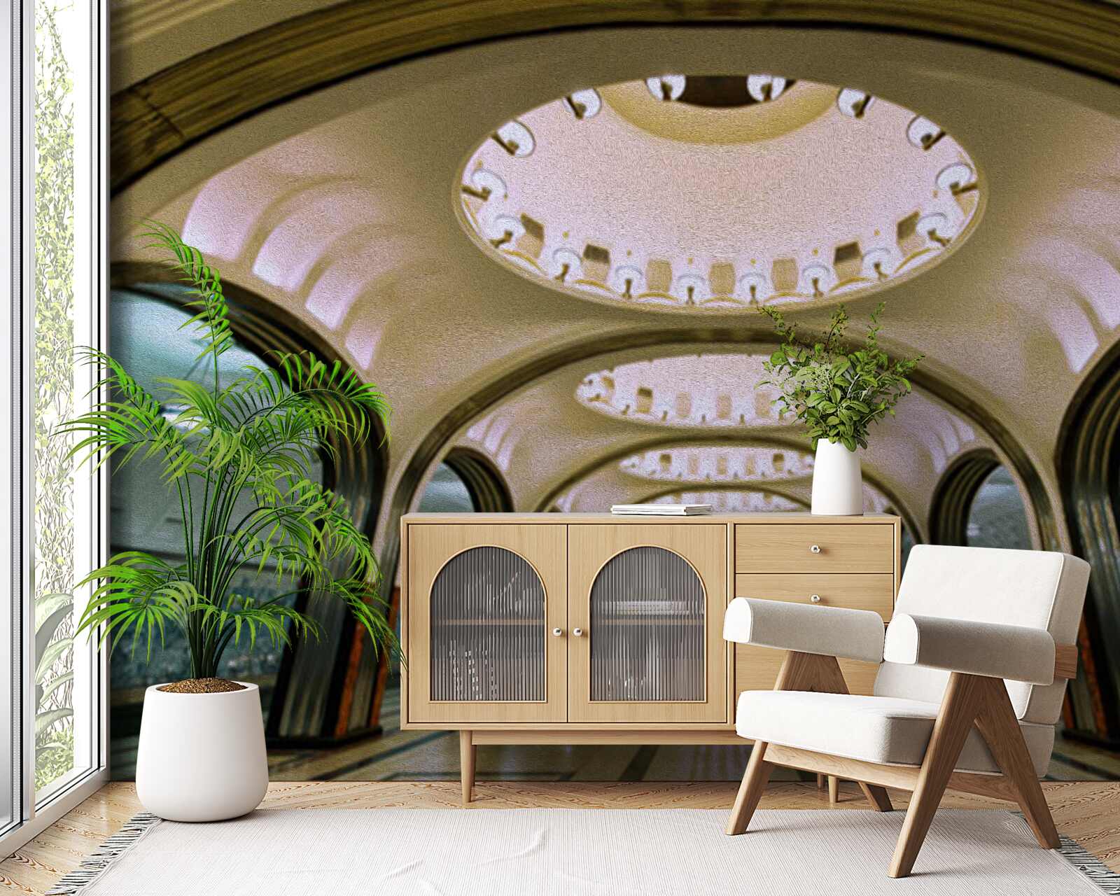 Fototapeta vizuálne znázornenie tunela metra