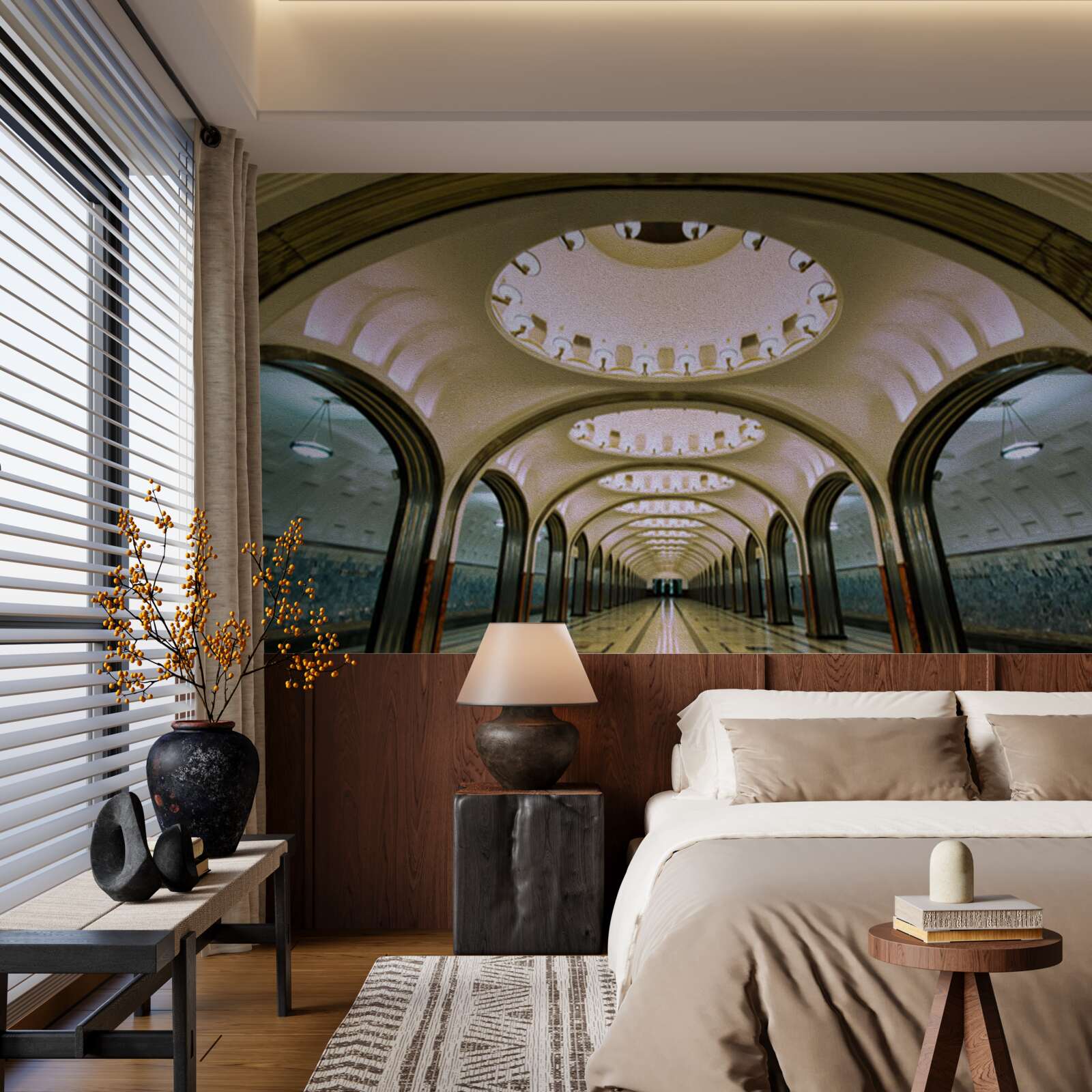 Fototapeta vizuálne znázornenie tunela metra