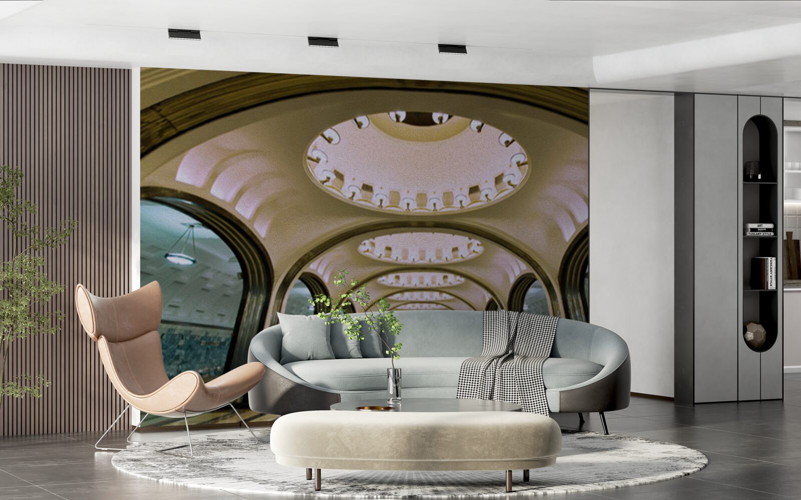 Fototapeta vizuálne znázornenie tunela metra