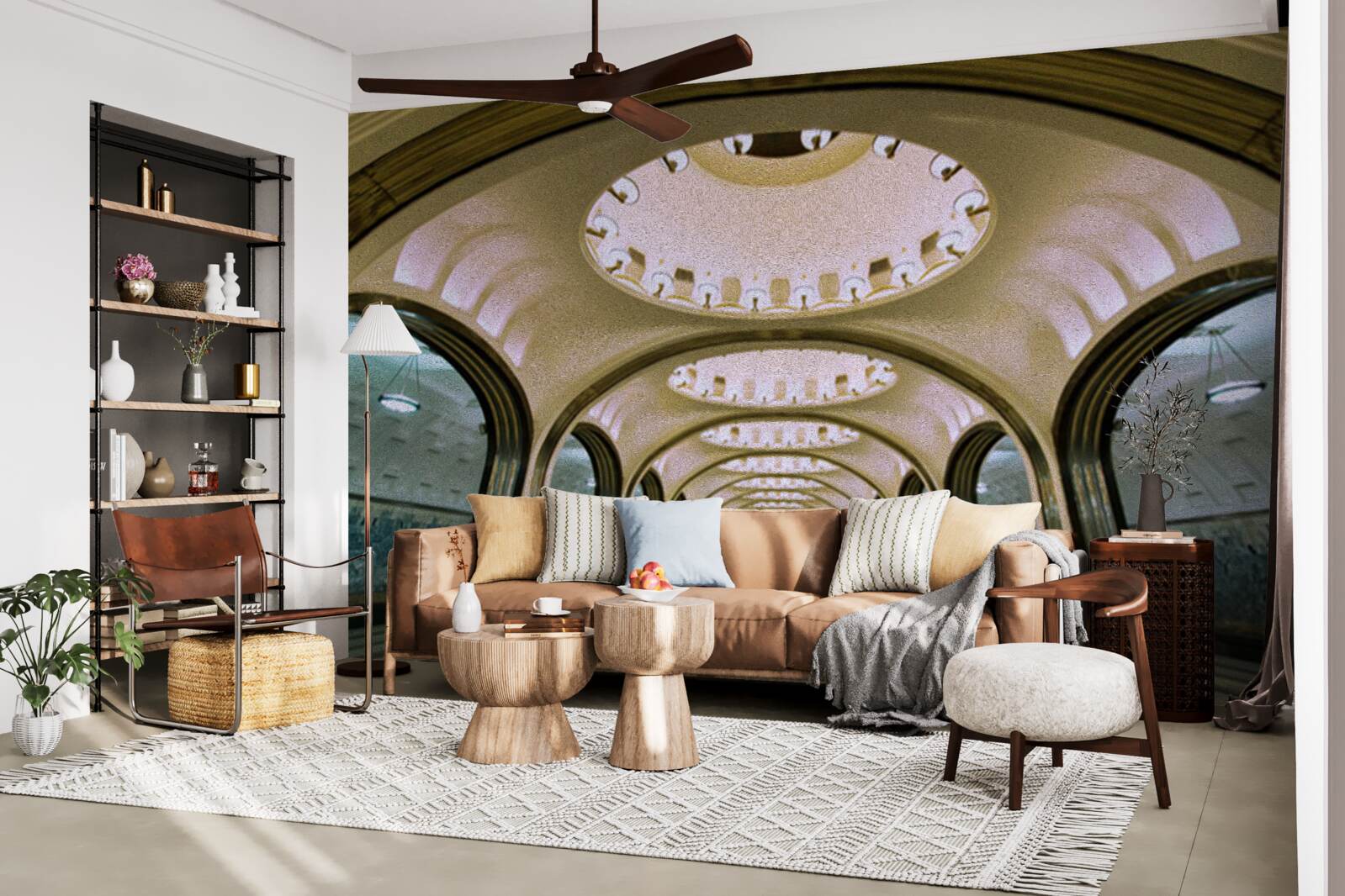 Fototapeta vizuálne znázornenie tunela metra