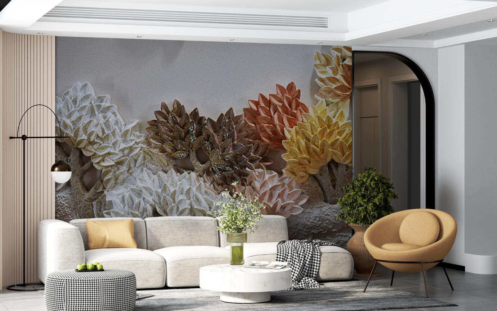 Fototapeta odtiene postele pripomínajú jeseň v chladnom lese