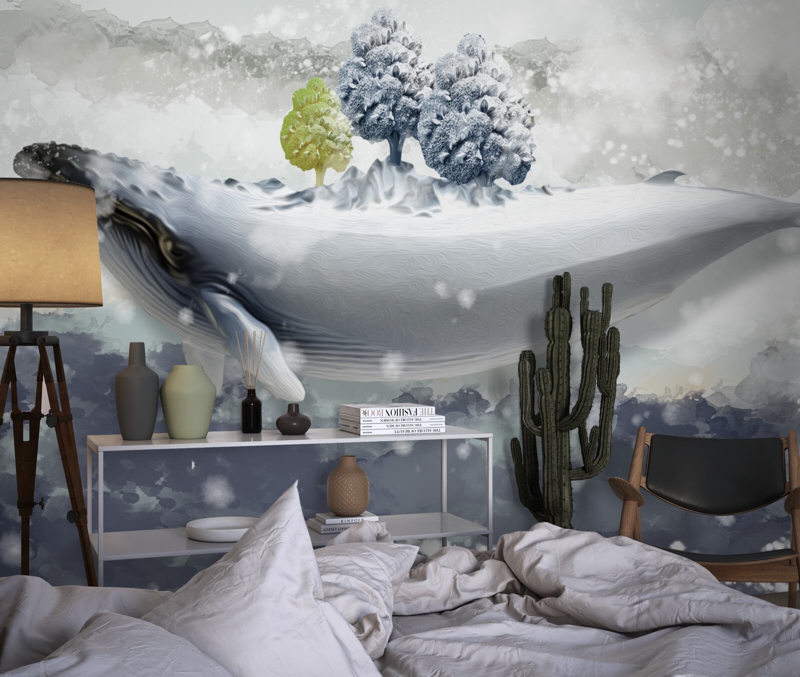 Fototapeta albínska veľryba v ľadovom mori