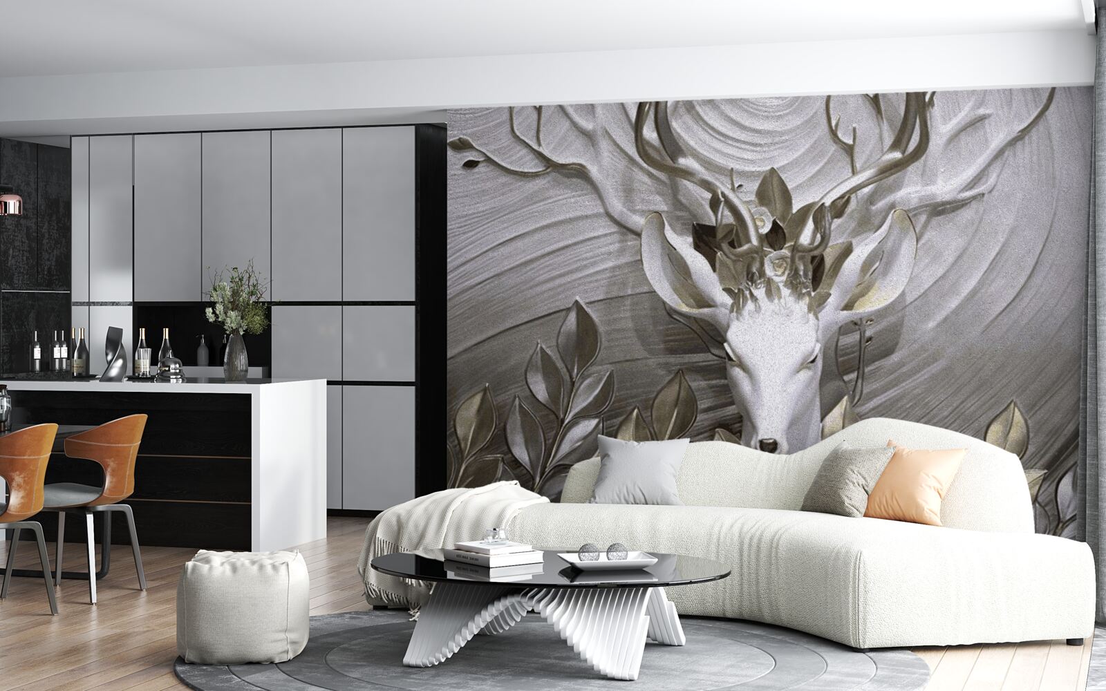 Fototapeta majestátny jeleň s úžasným parožím