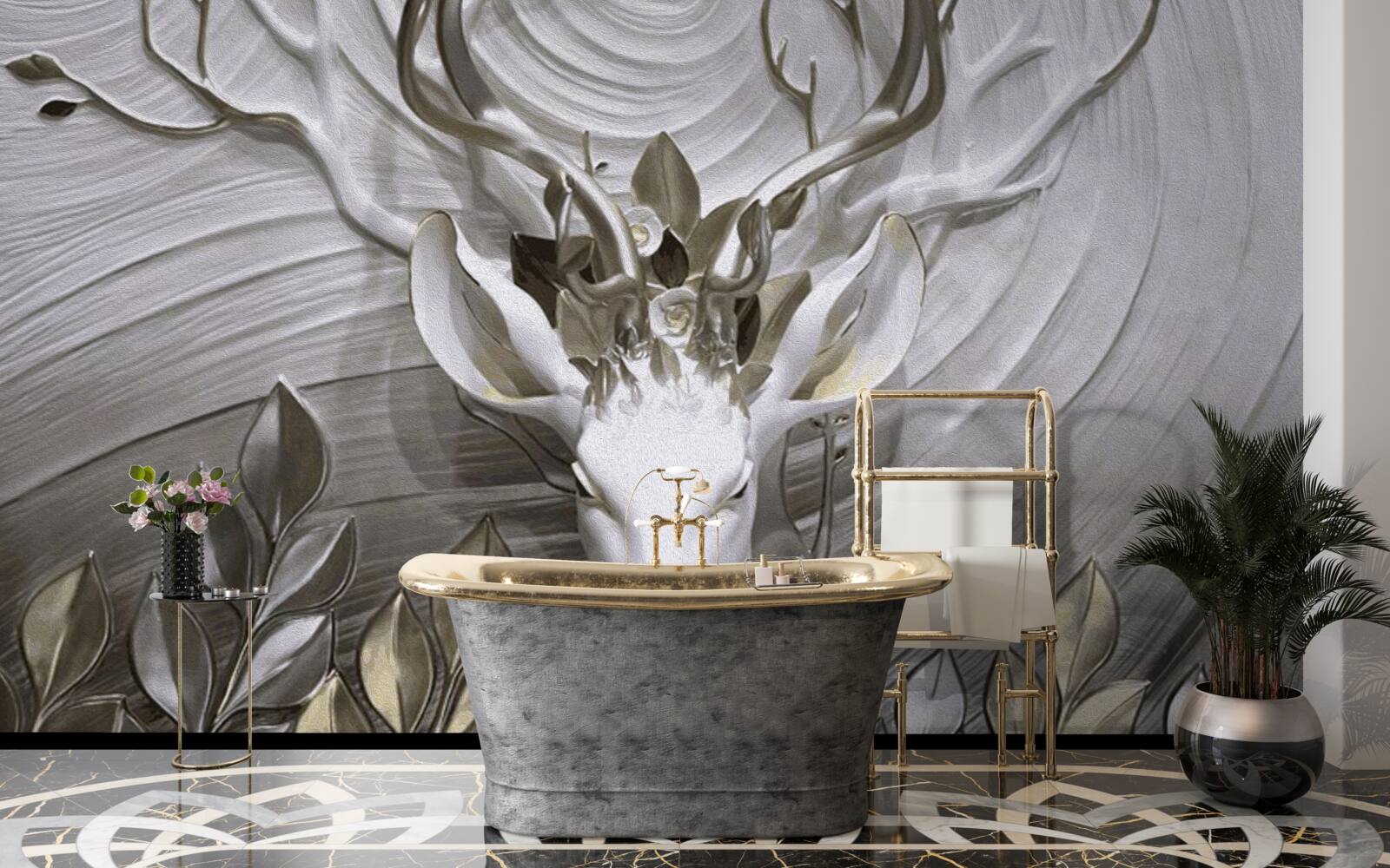 Fototapeta majestátny jeleň s úžasným parožím