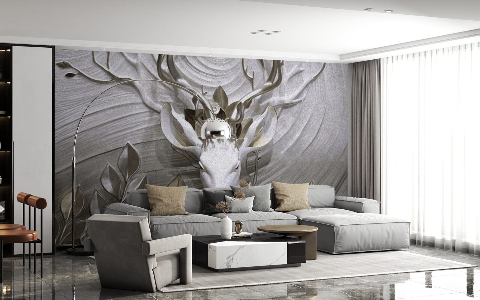 Fototapeta majestátny jeleň s úžasným parožím