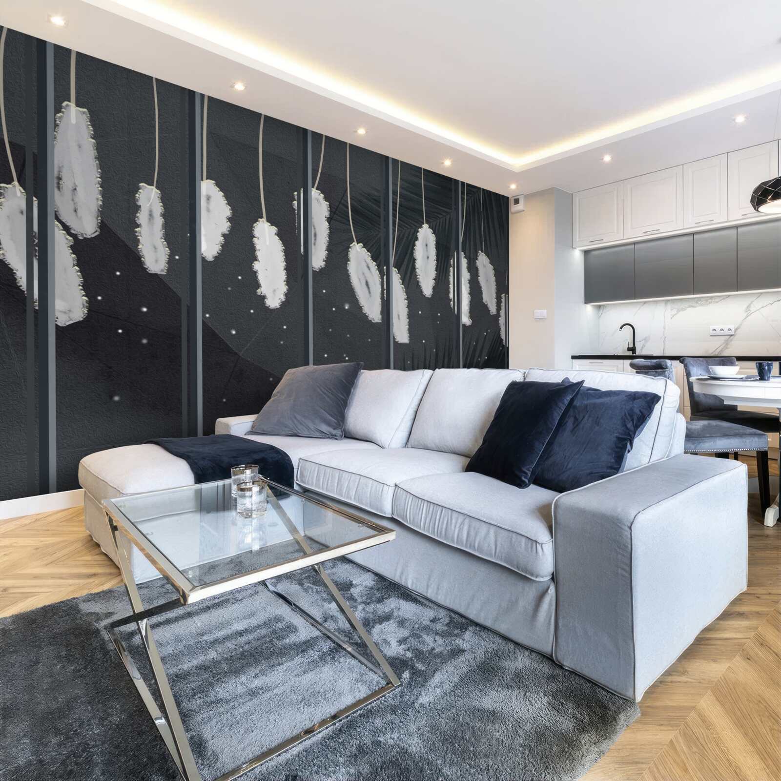 Fototapeta fuzz za večerným oknom