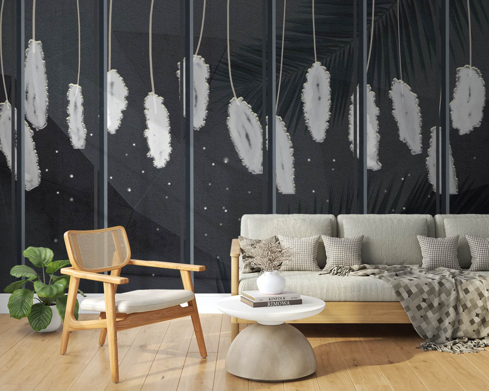 Fototapeta fuzz za večerným oknom