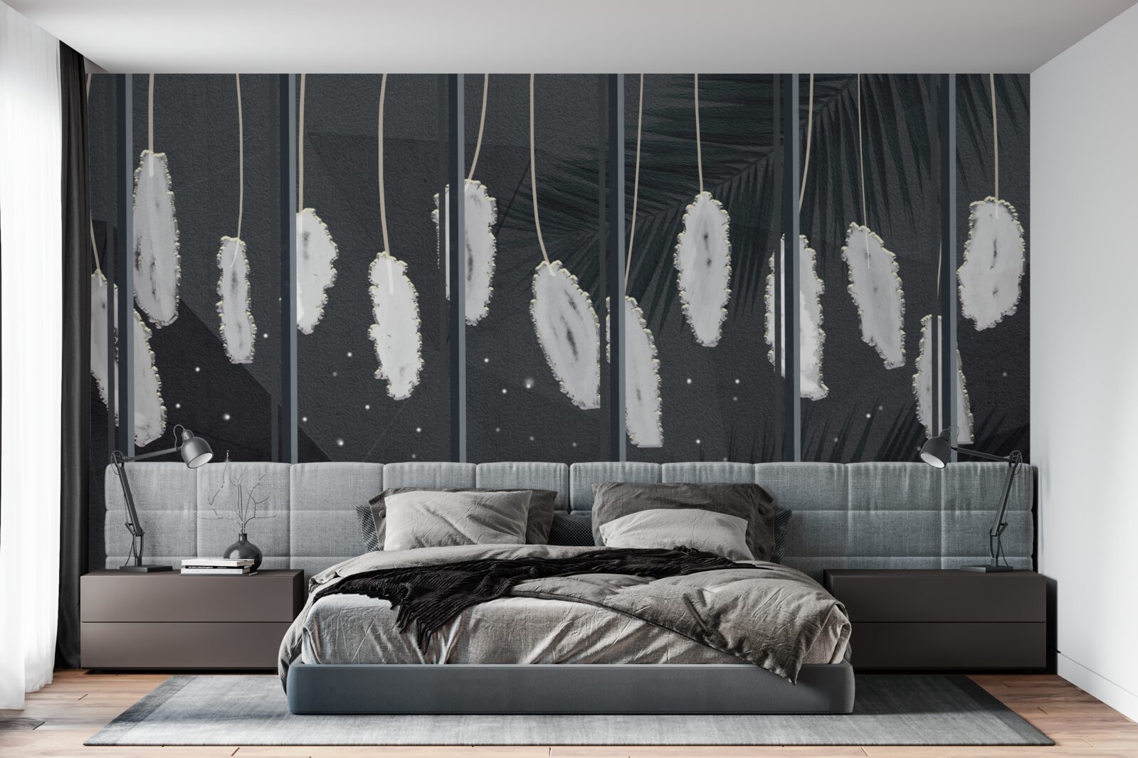 Fototapeta fuzz za večerným oknom