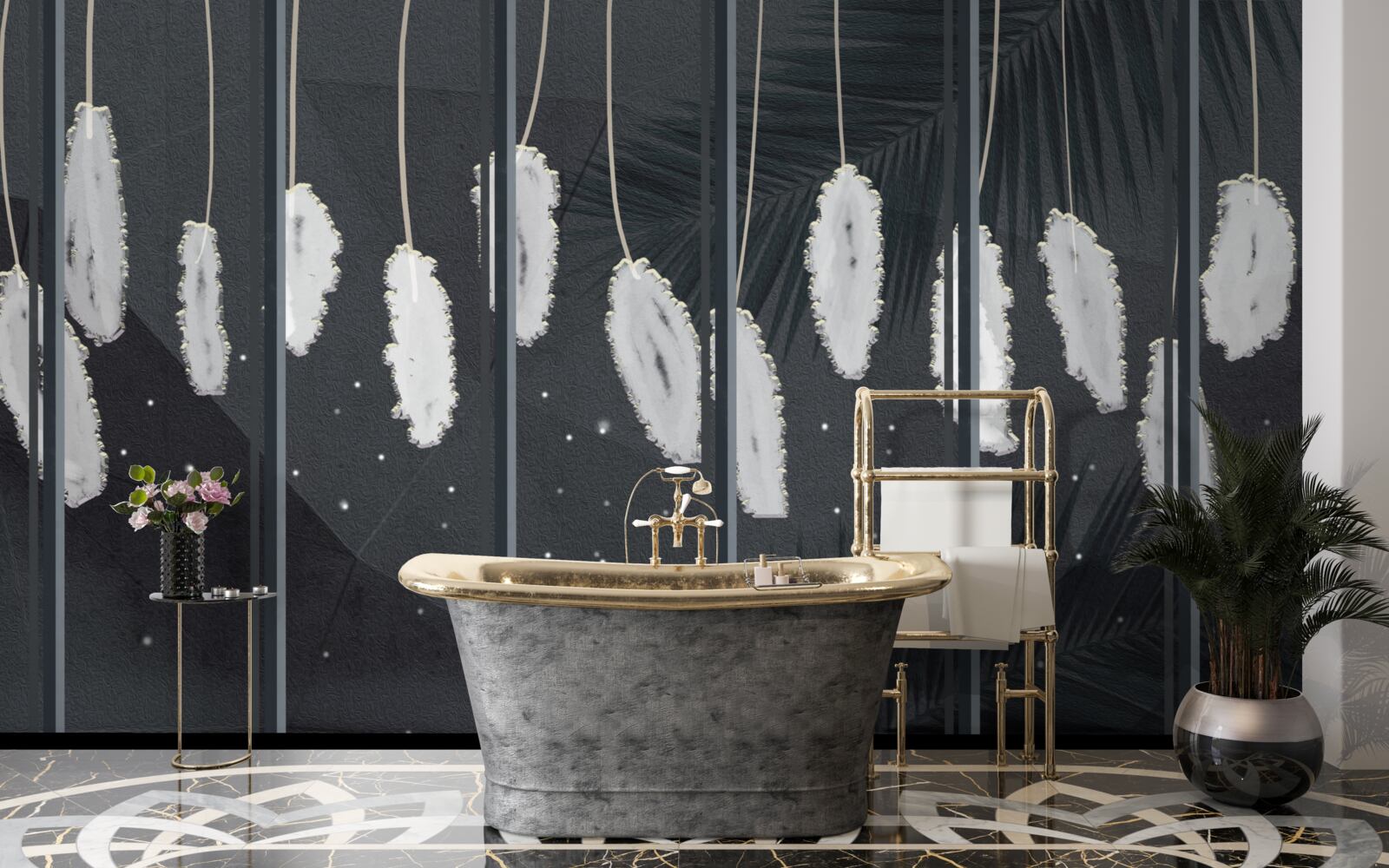 Fototapeta fuzz za večerným oknom