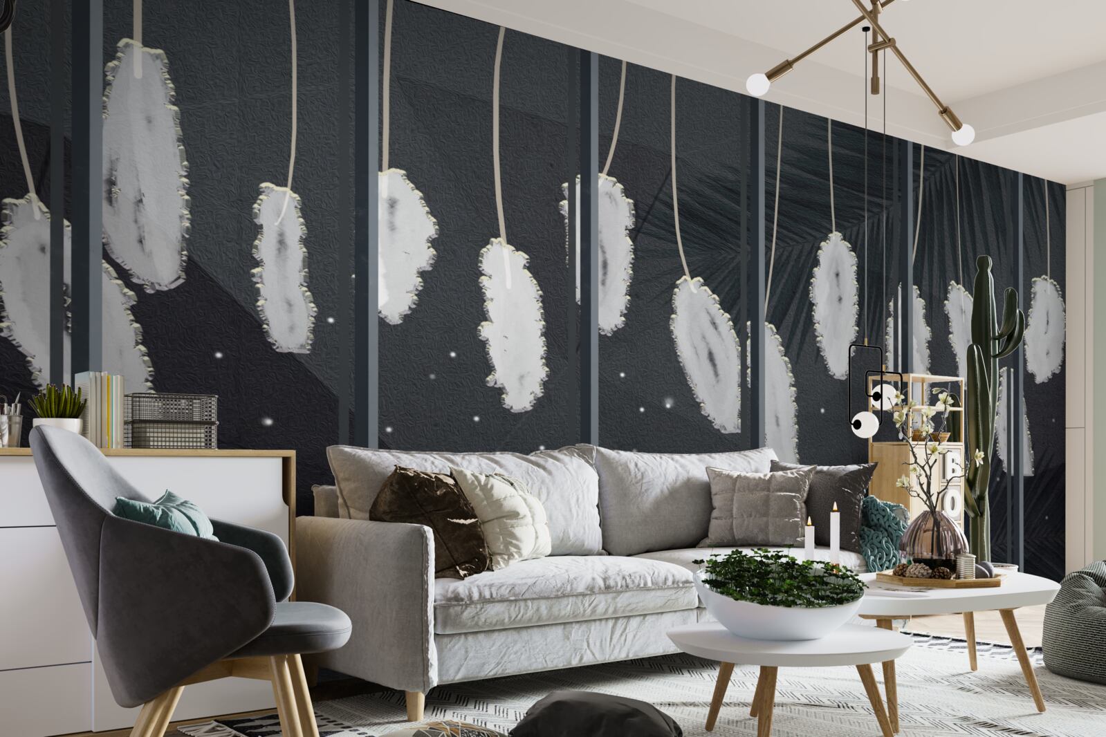 Fototapeta fuzz za večerným oknom