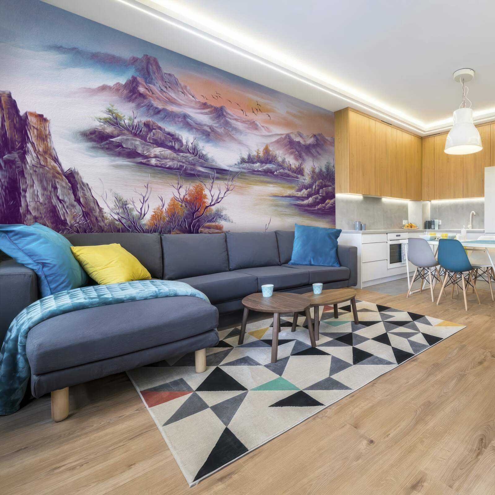 Fototapeta hory sú pokryté hmlou