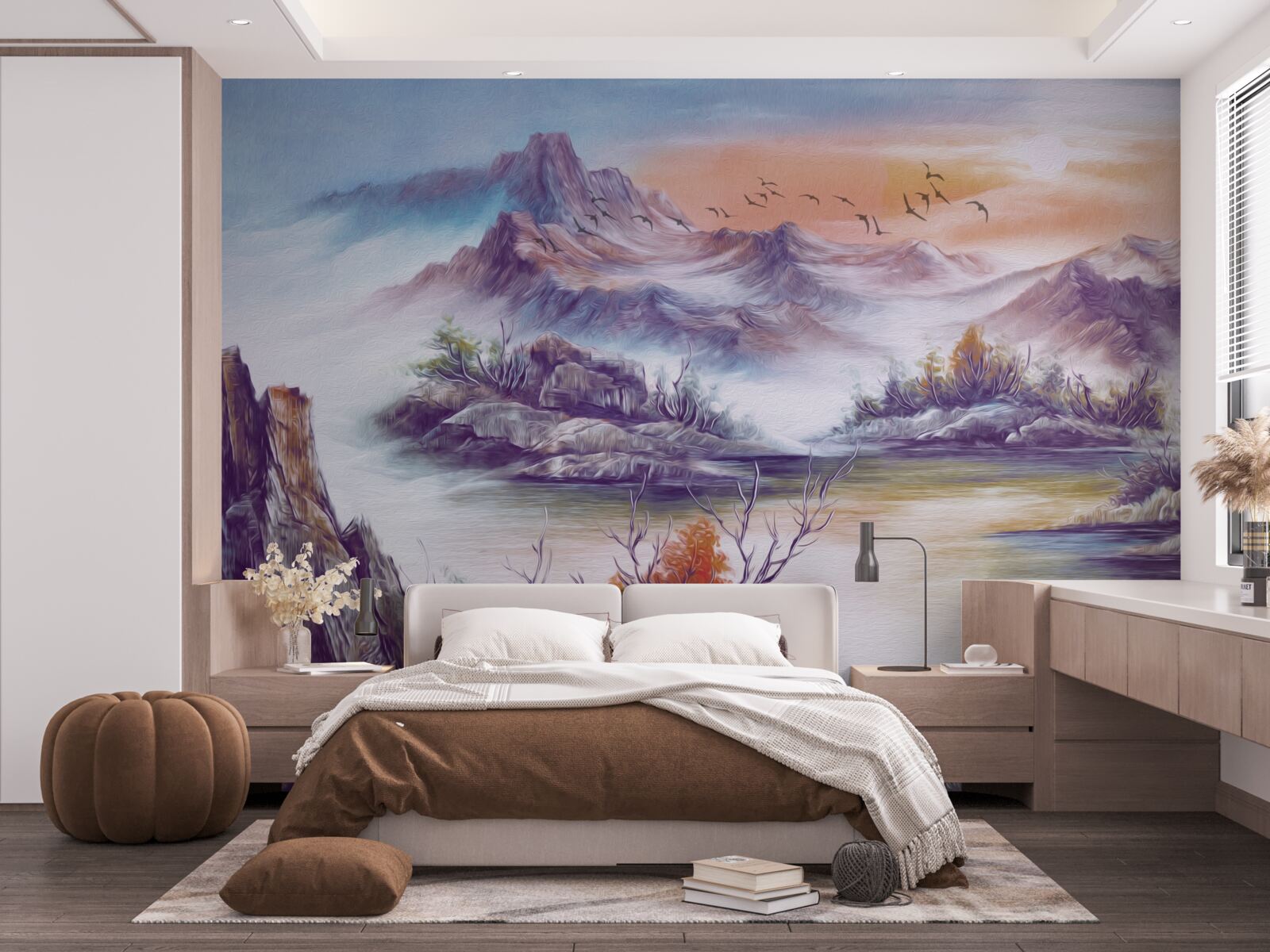 Fototapeta hory sú pokryté hmlou