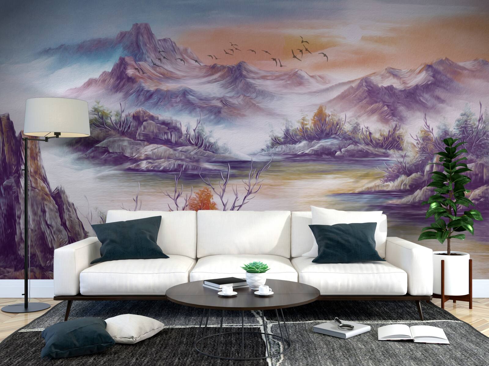 Fototapeta hory sú pokryté hmlou