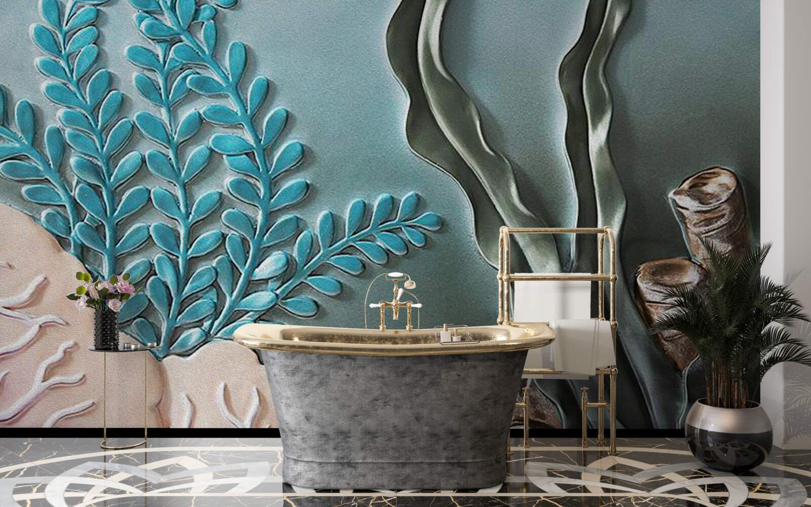 Fototapeta vodné rastliny a morské riasy