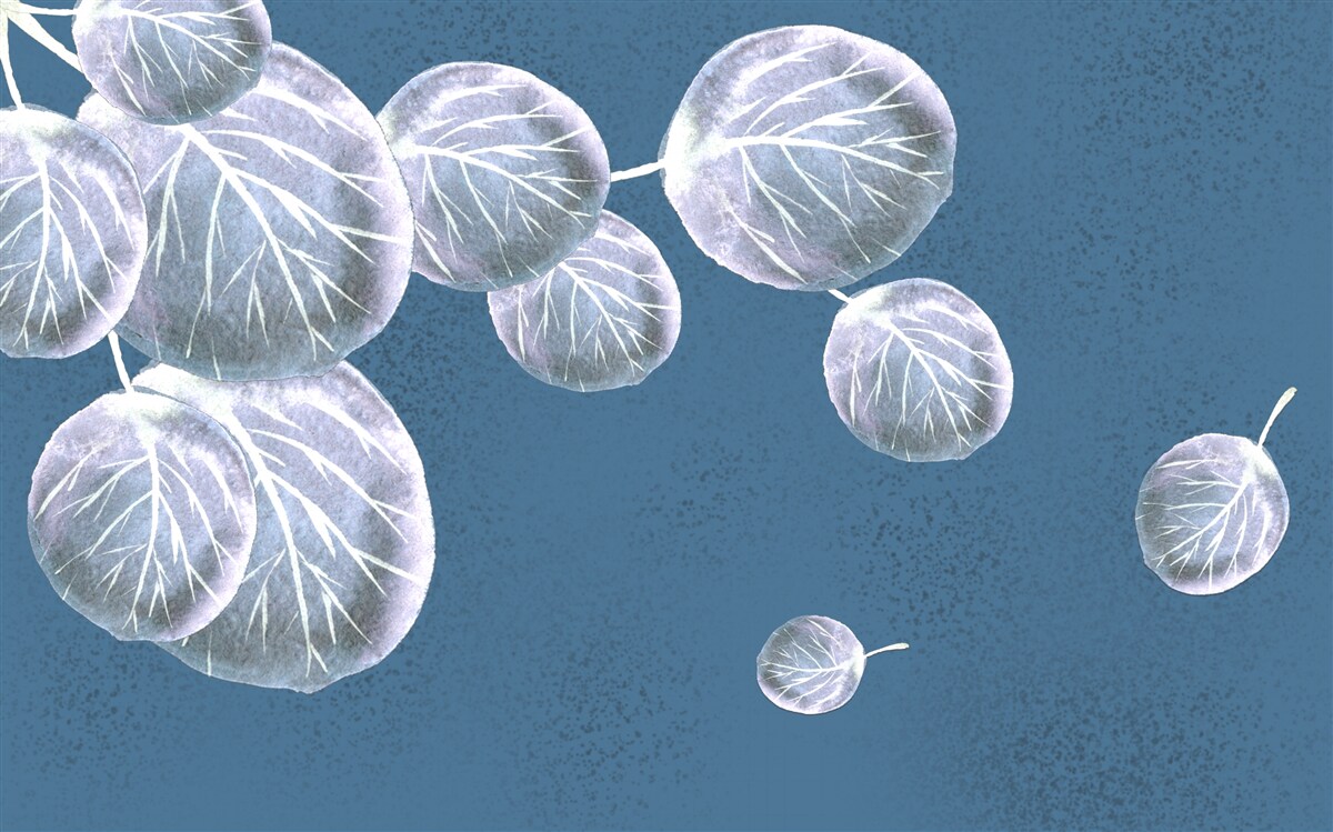 Fototapeta listy padajúce na oblohu