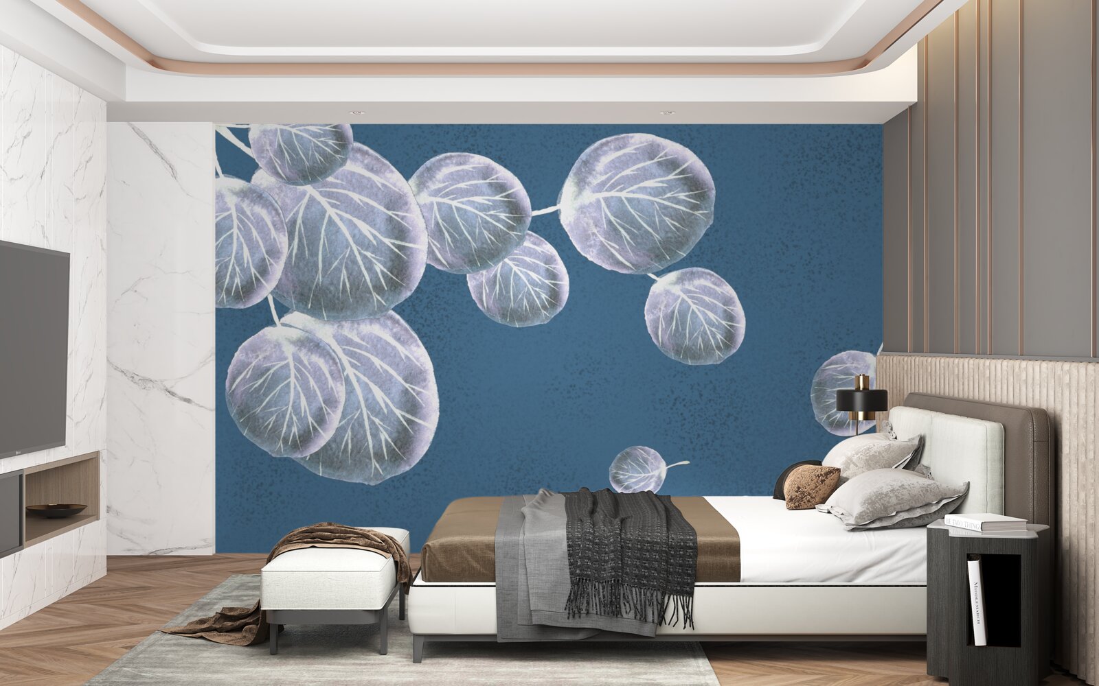 Fototapeta listy padajúce na oblohu