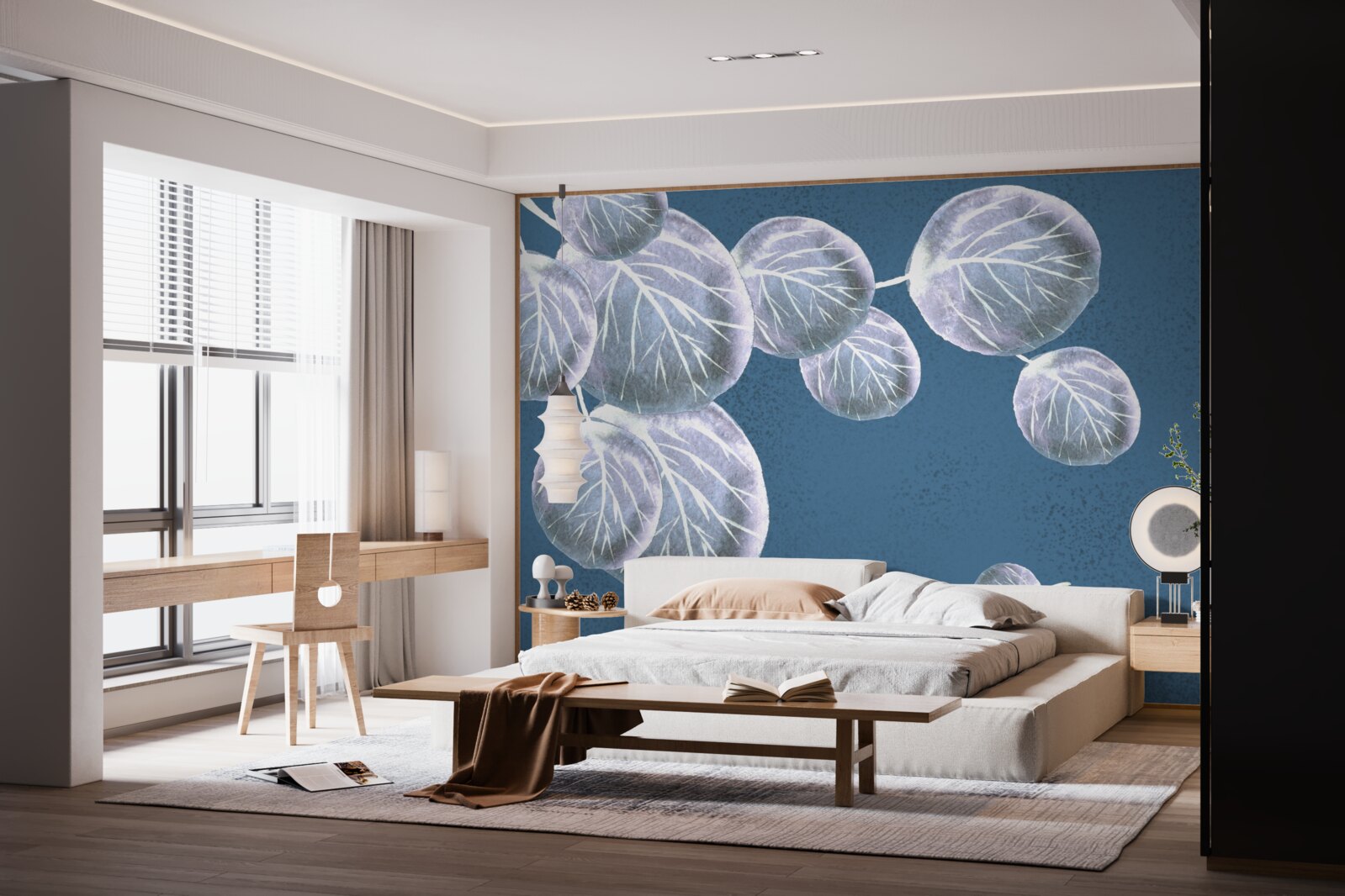 Fototapeta listy padajúce na oblohu