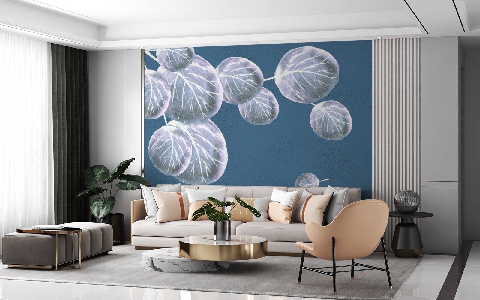 Fototapeta listy padajúce na oblohu