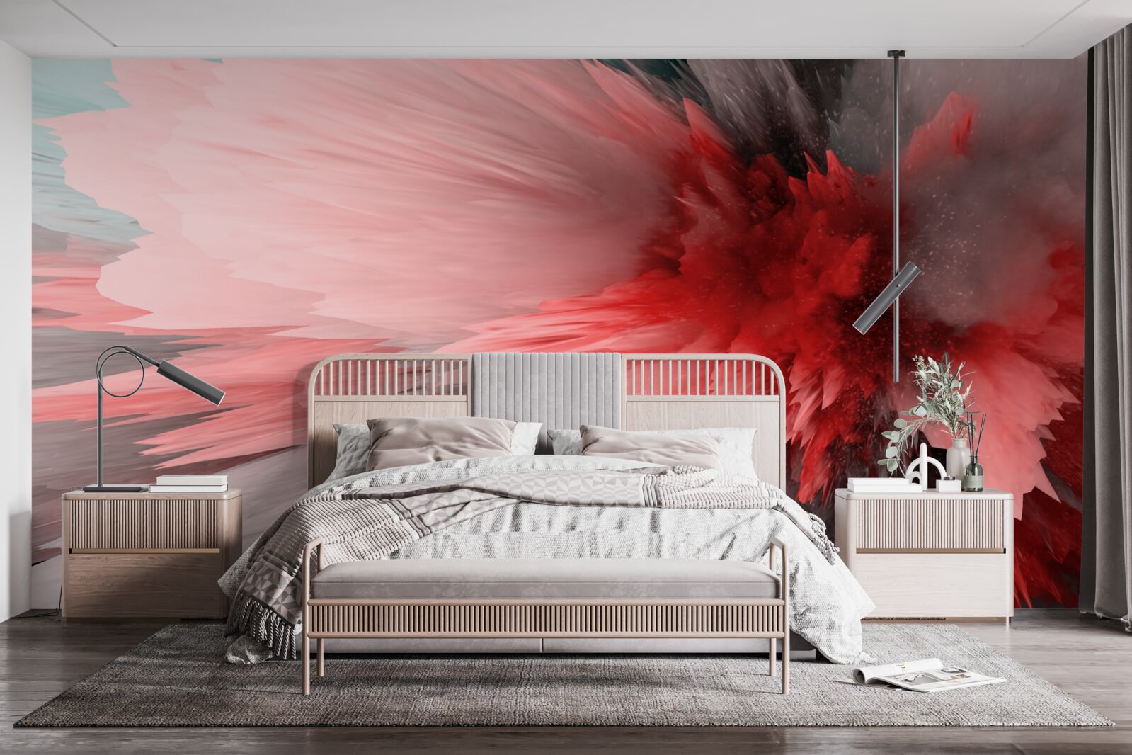 Fototapeta energetický prízvuk šarlátových odtieňov