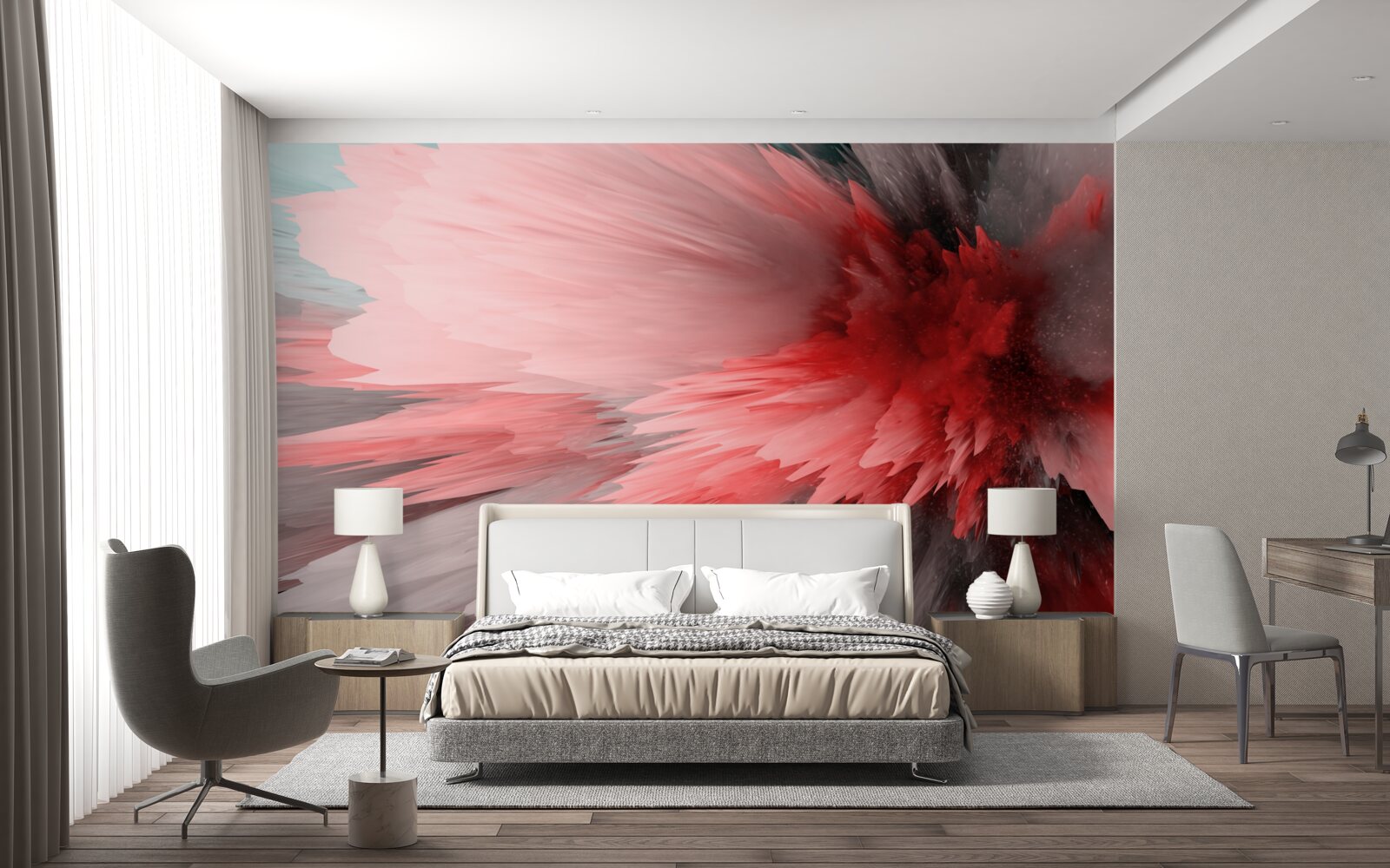 Fototapeta energetický prízvuk šarlátových odtieňov