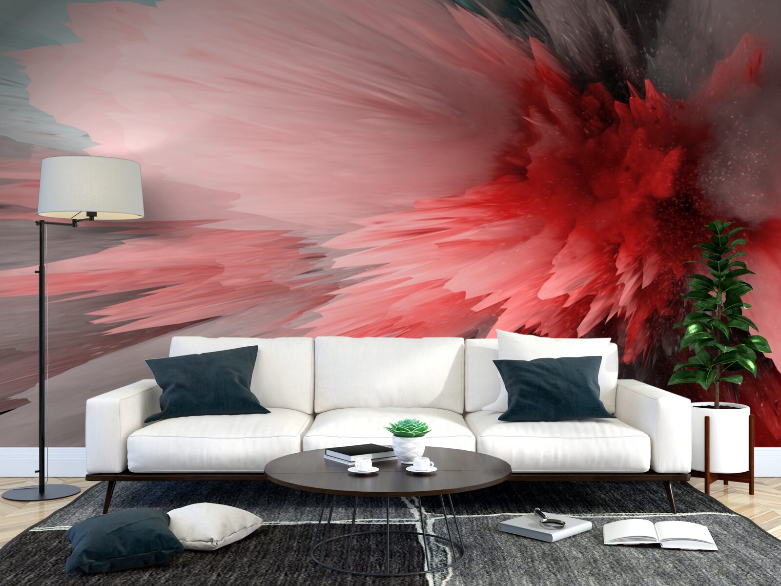 Fototapeta energetický prízvuk šarlátových odtieňov