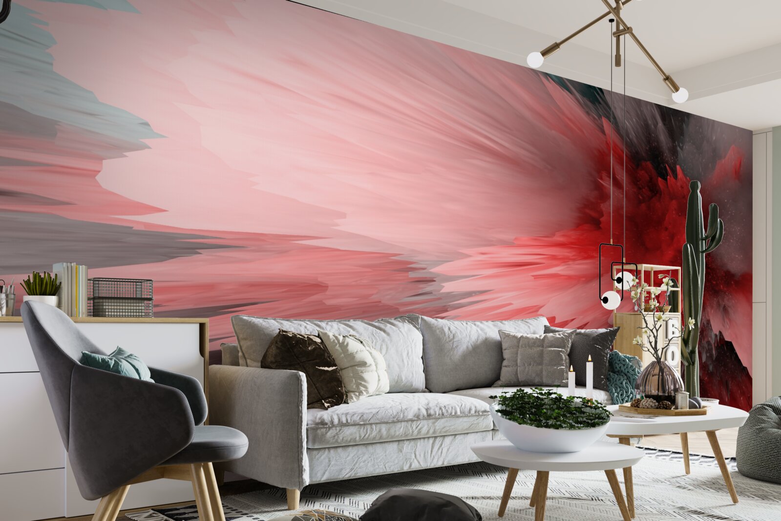 Fototapeta energetický prízvuk šarlátových odtieňov