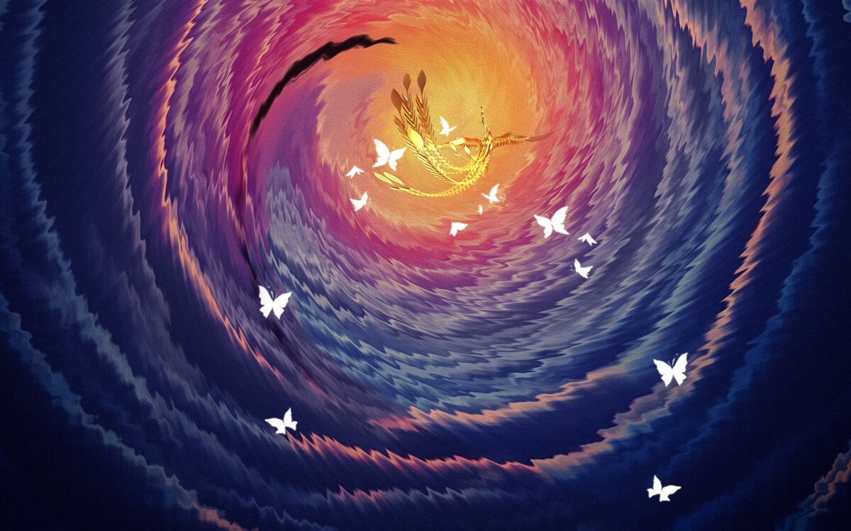 Fototapeta abstrakcia je svetlo v tmavej noci