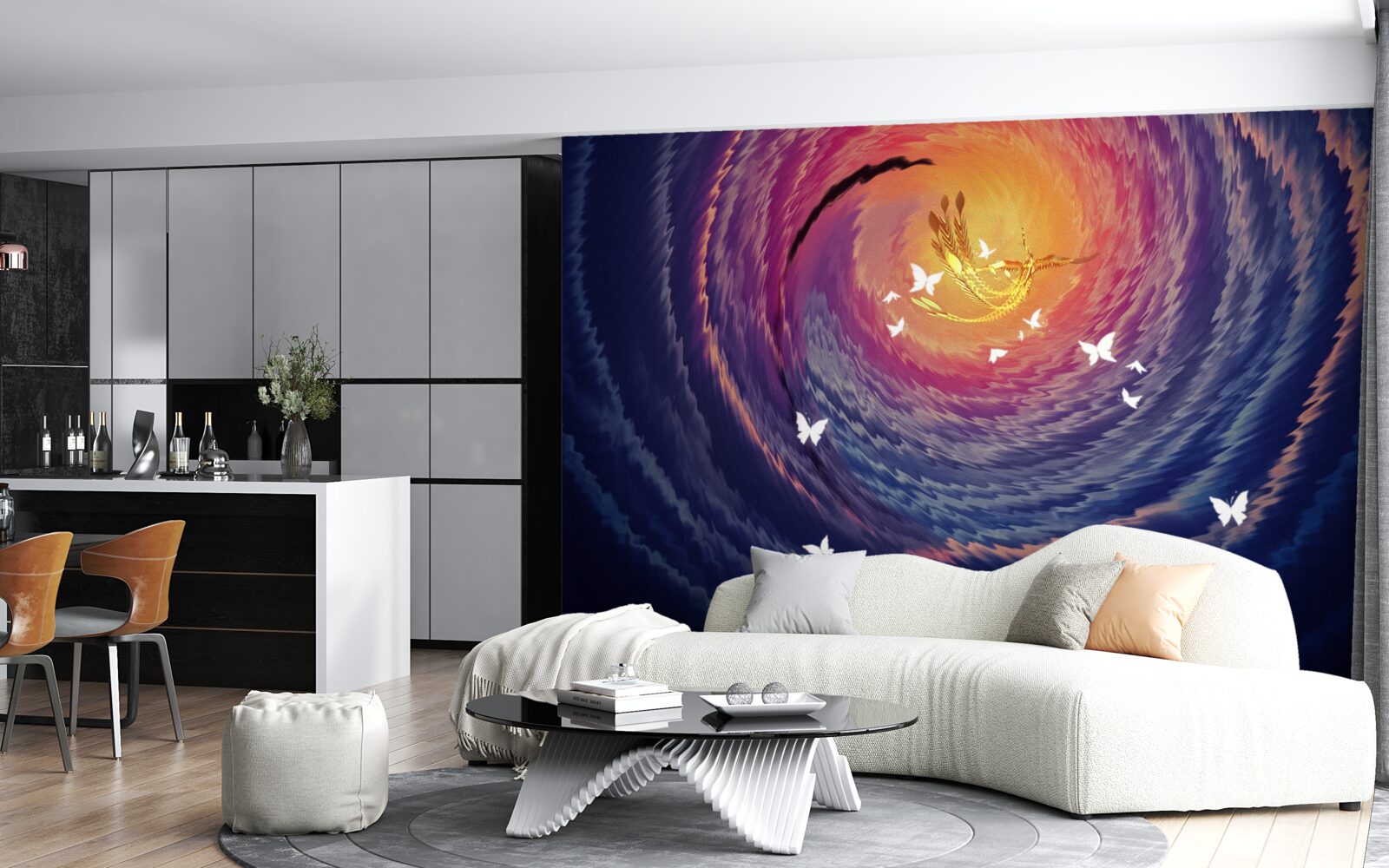 Fototapeta abstrakcia je svetlo v tmavej noci