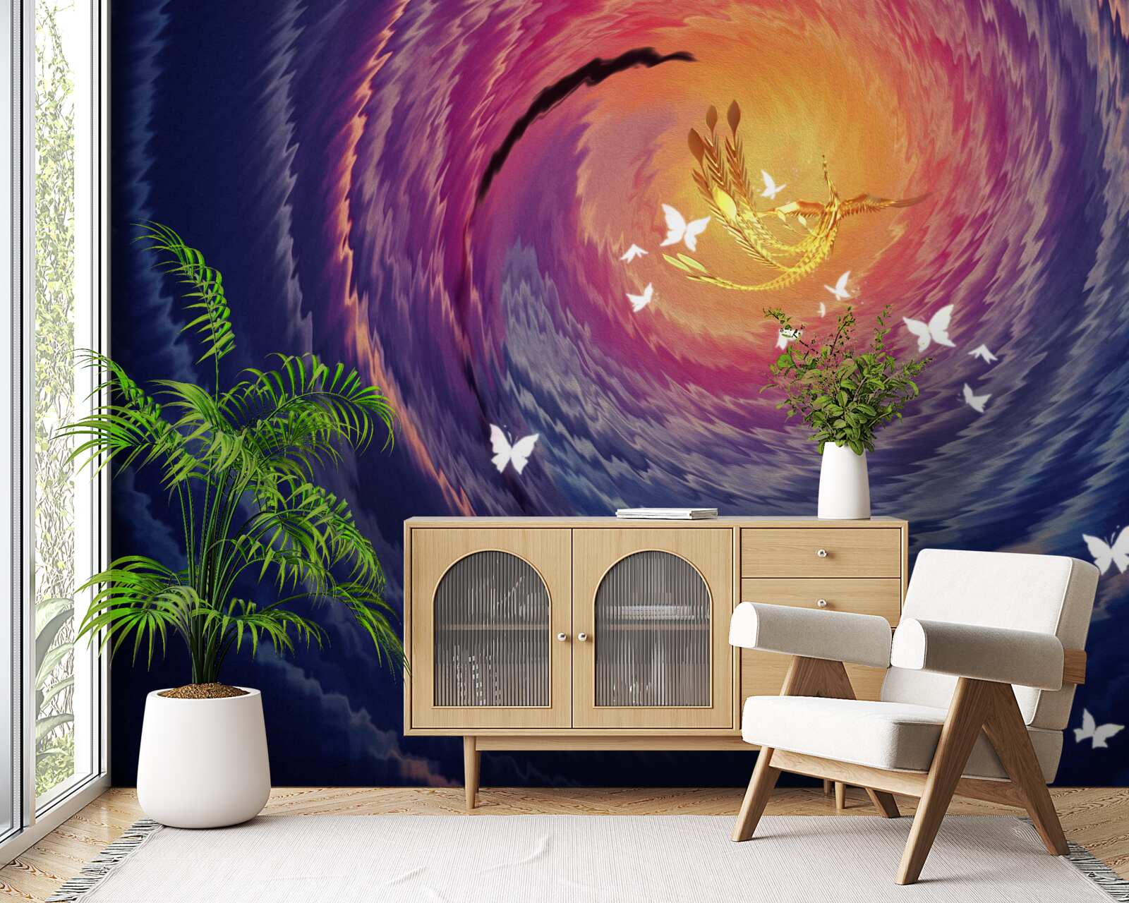 Fototapeta abstrakcia je svetlo v tmavej noci